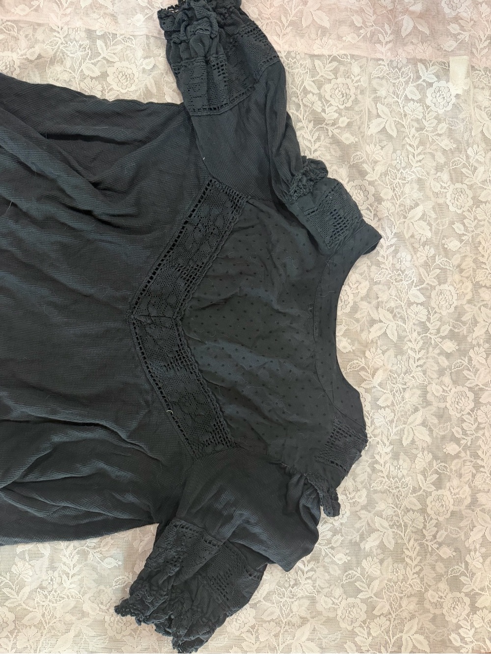 Free people Ruffled Button-Front Womens Top - Picture 3 of 6